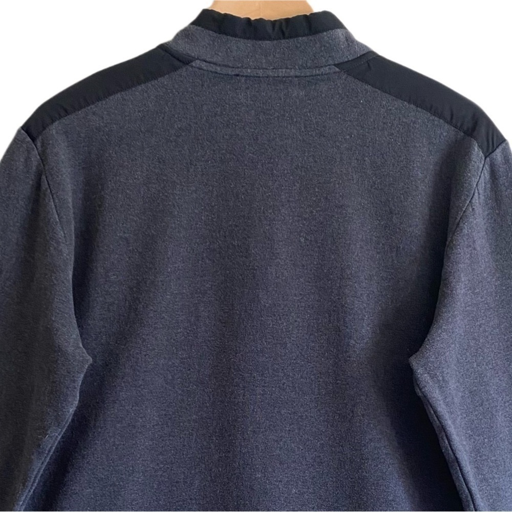 BUGATCHI Men’s Mixed Media Cotton Blend Quarter Zip Pullover Sweatshirt Size M - Picture 10 of 13